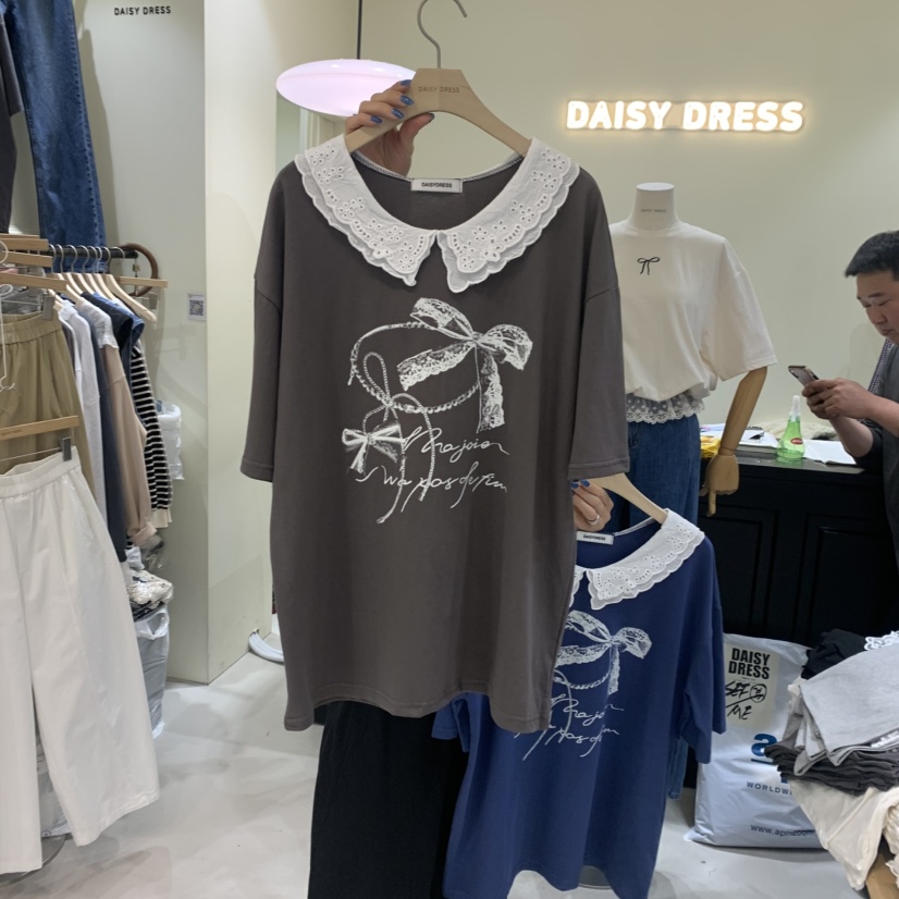 DAISY DRESS韓國㊣直郵東大門代購女裝新品職業休閑推薦T恤FIFOT恤圖色1