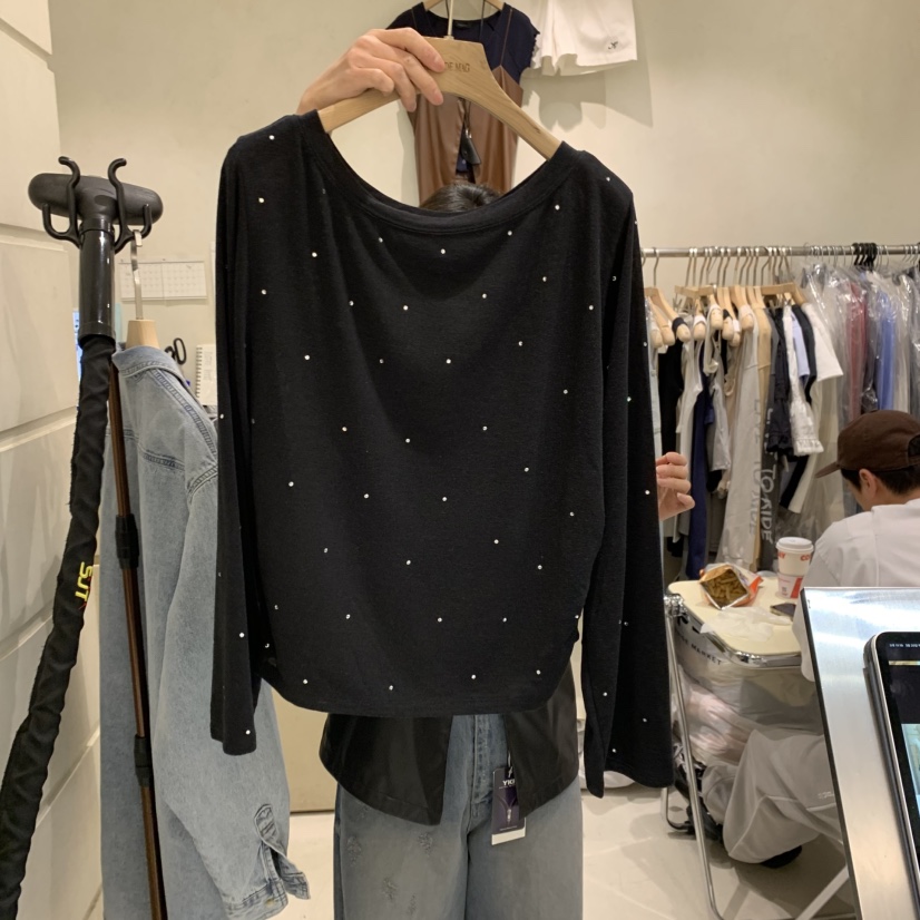 SALONDEMAG韓國㊣直郵東大門代購女裝新品25春夏時尚長袖T恤SALONDEMAG長袖T恤圖色3