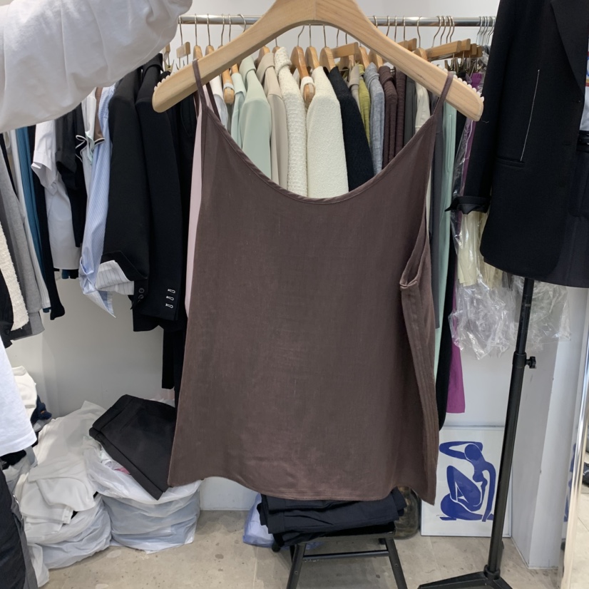 DUPLO直郵韓國代購㊣女裝新品熱賣人氣推薦休閑吊帶背心亞麻DUPLO吊帶/背心圖色3