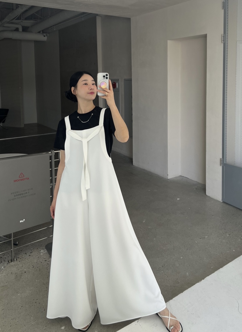 VERNI韓國㊣直郵東大門代購女裝新品熱賣休閑25春夏時尚背帶褲VERNI背帶褲