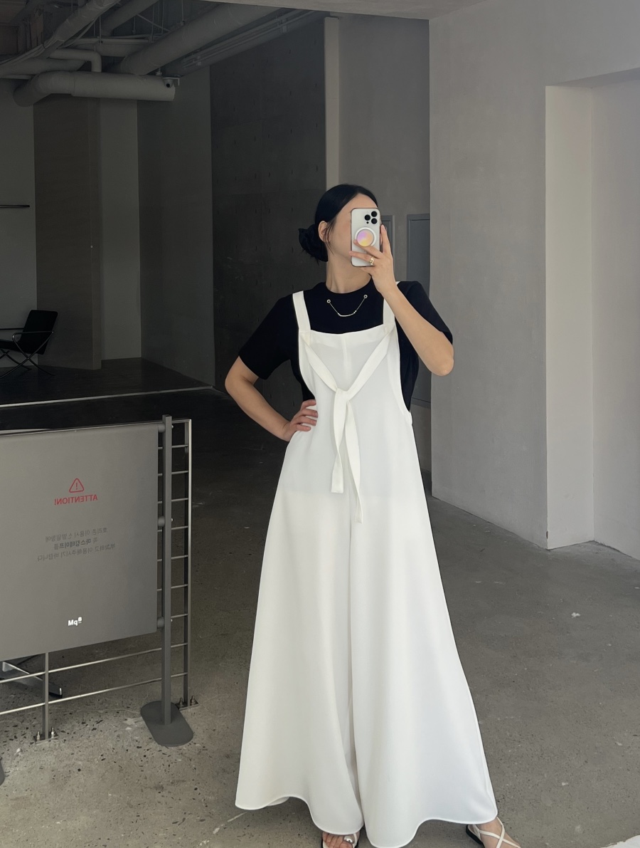 VERNI韓國㊣直郵東大門代購女裝新品熱賣休閑25春夏時尚背帶褲VERNI背帶褲