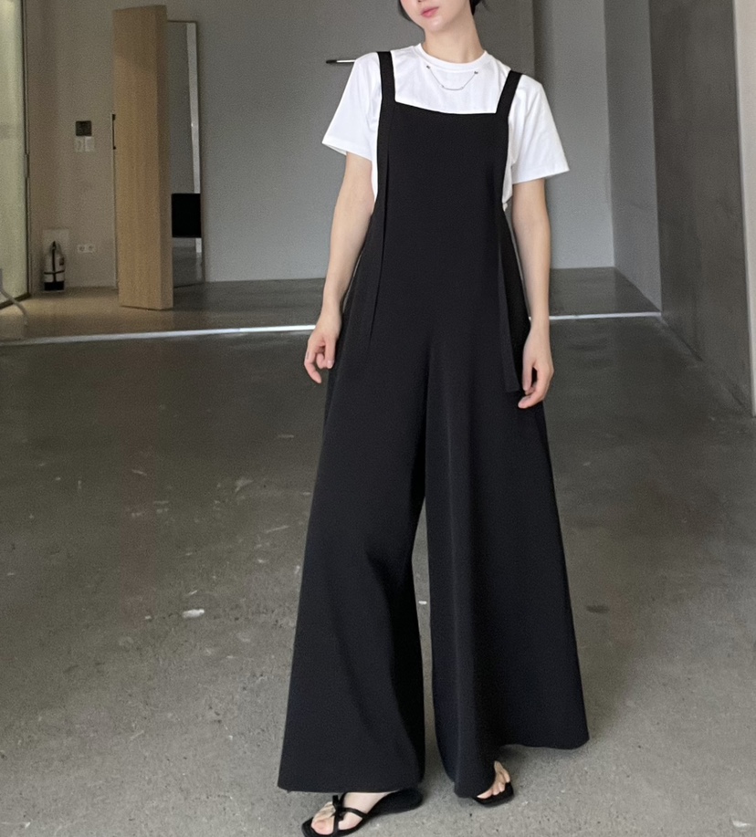 VERNI韓國㊣直郵東大門代購女裝新品熱賣休閑25春夏時尚背帶褲VERNI背帶褲