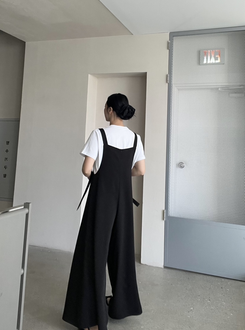 VERNI韓國㊣直郵東大門代購女裝新品熱賣休閑25春夏時尚背帶褲VERNI背帶褲