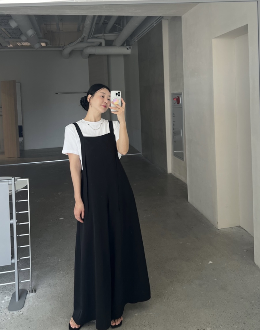 VERNI韓國㊣直郵東大門代購女裝新品熱賣休閑25春夏時尚背帶褲VERNI背帶褲