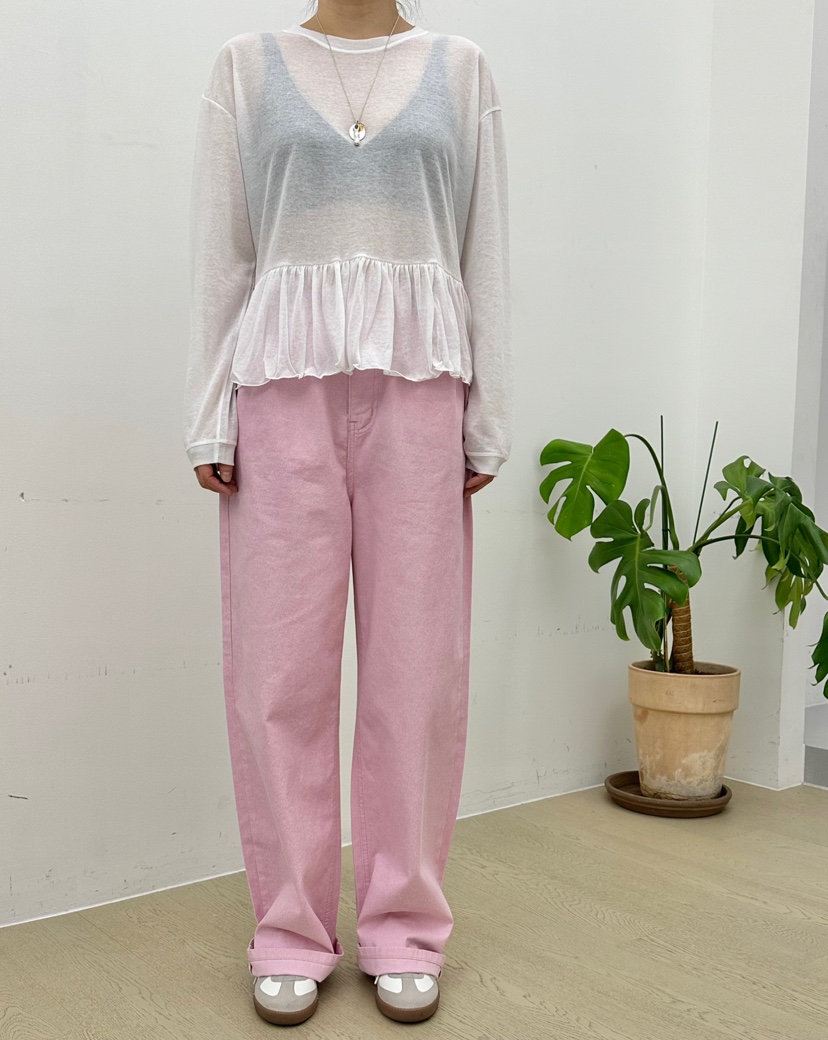 BUT韓國直郵㊣女裝新品25春夏休閑推薦人氣時尚熱賣休閑褲button休閑褲