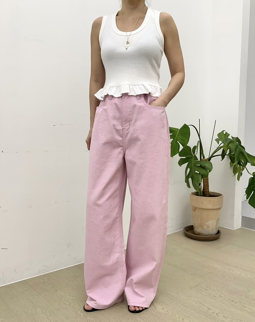 BUT韓國直郵㊣女裝新品25春夏休閑推薦人氣時尚熱賣休閑褲button休閑褲