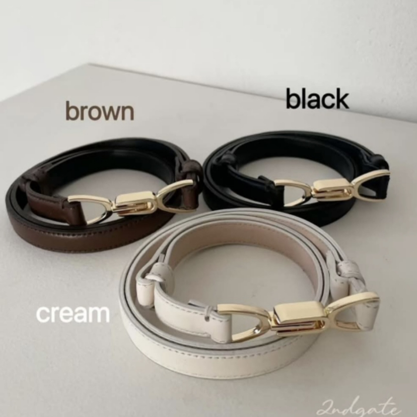 2ND GATE韓國直郵㊣東大門實拍女裝新款休閑25春夏腰帶皮革2ND GATE腰帶