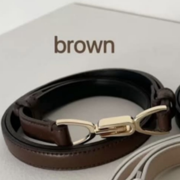 2ND GATE韓國直郵㊣東大門實拍女裝新款休閑25春夏腰帶皮革2ND GATE腰帶圖色3