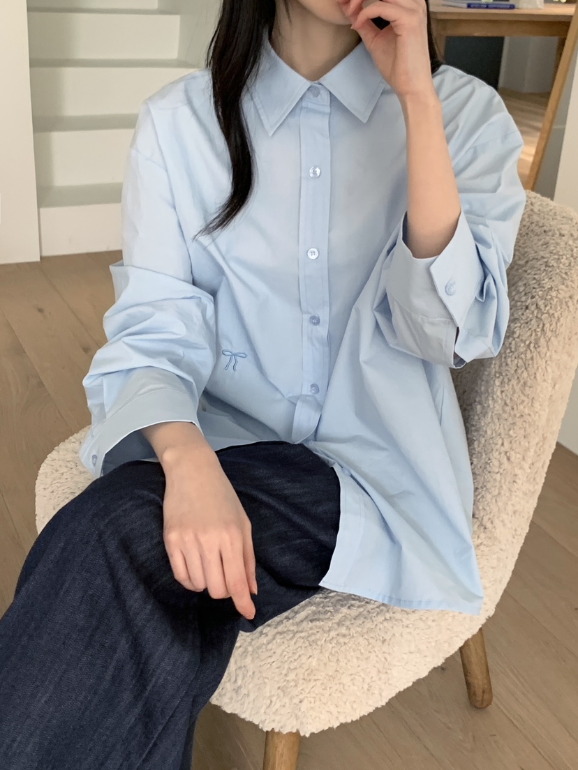 BOUND.A韓國直郵㊣女裝新品25春夏推薦人氣時尚襯衫蕾絲衫BOUND.A襯衫/蕾絲衫圖色2