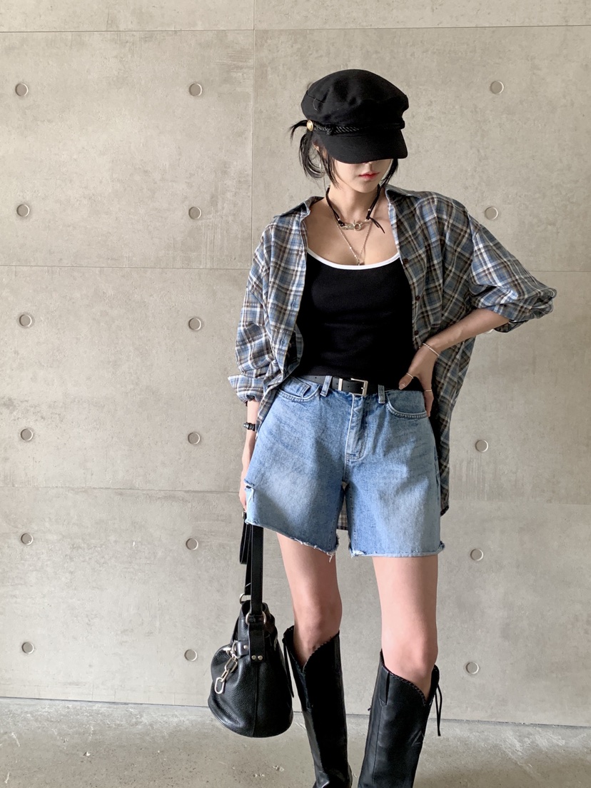 DAVICHI韓國直郵㊣東大門實拍女裝新款熱賣時尚休閑25春夏T恤DAVICHI襯衫/蕾絲衫
