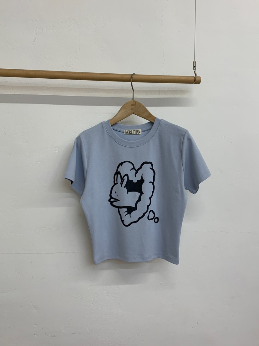 MORE THAN-P韓國直郵㊣女裝新品熱賣休閑25春夏時尚推薦T恤MORE THANT恤圖色2