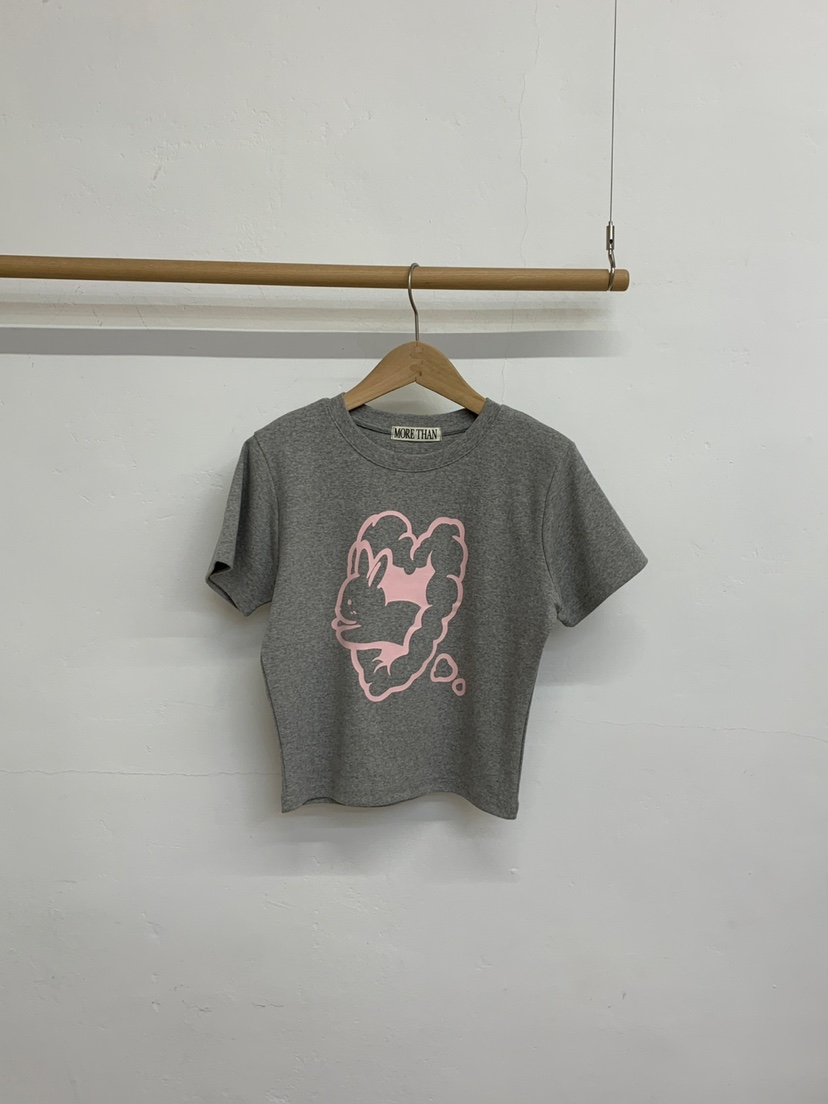 MORE THAN-P韓國直郵㊣女裝新品熱賣休閑25春夏時尚推薦T恤MORE THANT恤圖色3