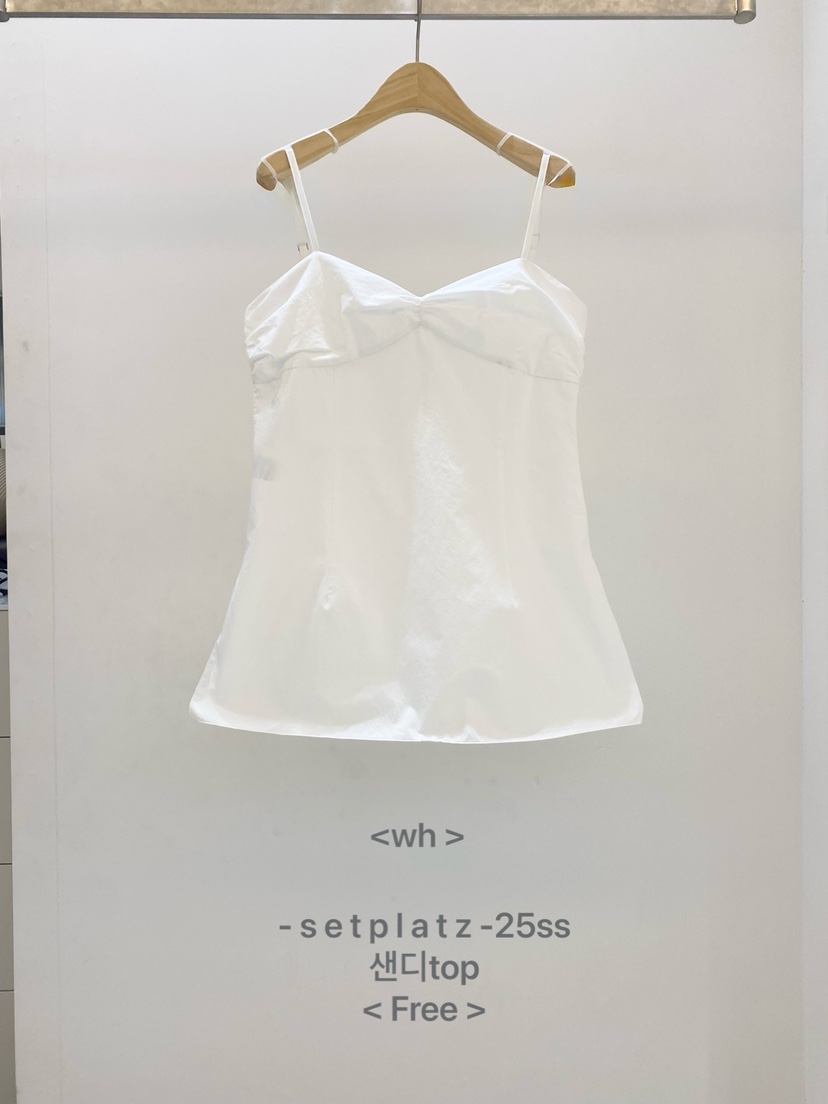 SETPLATZ韓國直郵㊣東大門實拍女裝新款熱賣推薦25春夏吊帶背心PLATZCLASSIC吊帶/背心