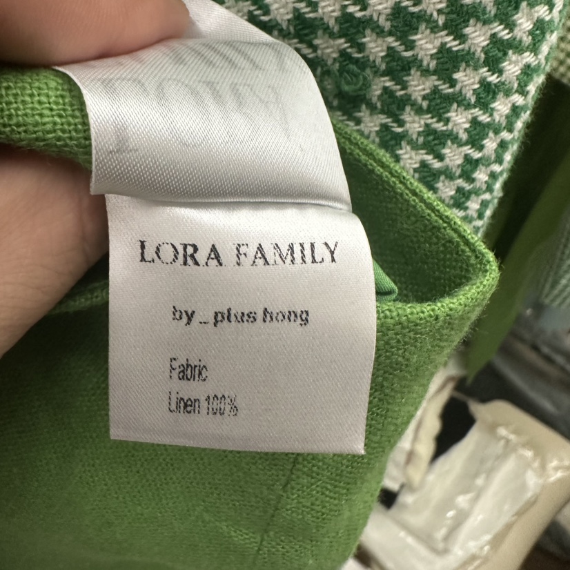 PLUS HONG-P韓國㊣直郵東大門代購女裝新品推薦休閑長裙亞麻LORA FAMILY/PLUS HONG長裙