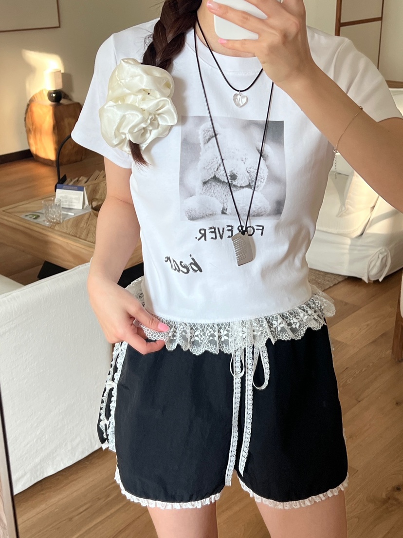 MORE THAN-P韓國直郵㊣東大門實拍女裝新款25春夏熱賣T恤MORE THANT恤