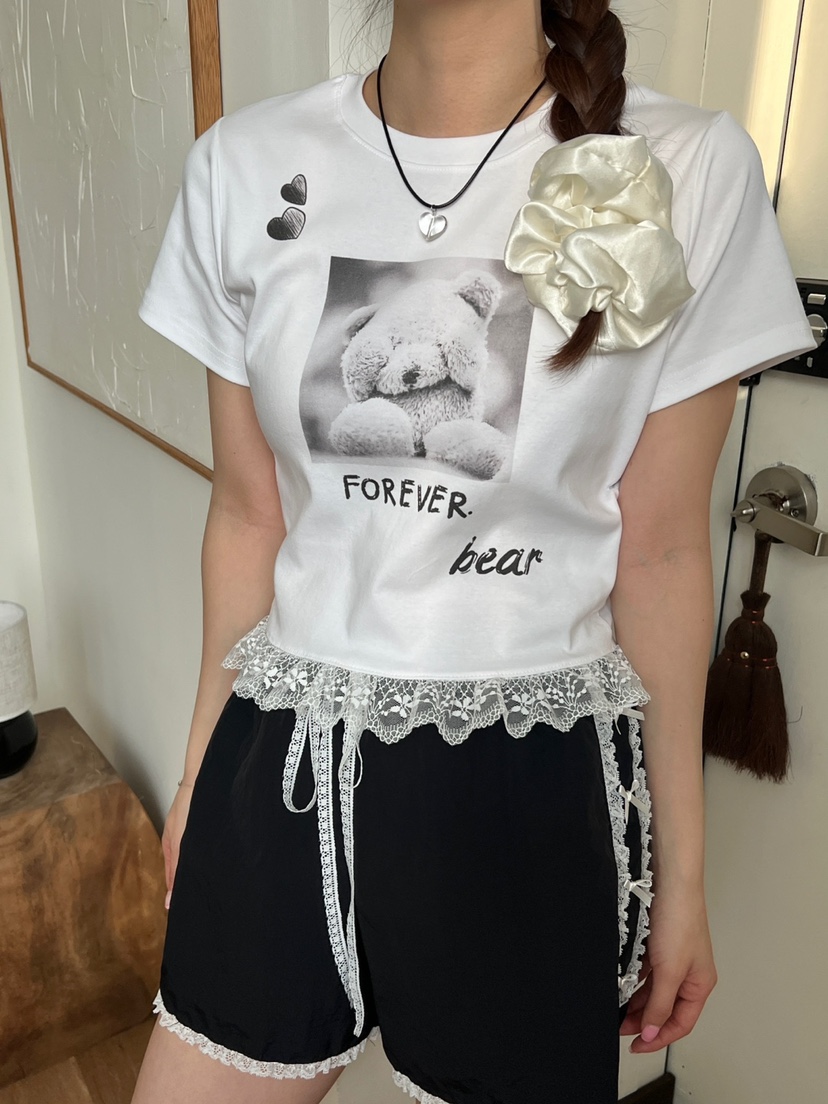 MORE THAN-P韓國直郵㊣東大門實拍女裝新款25春夏熱賣T恤MORE THANT恤