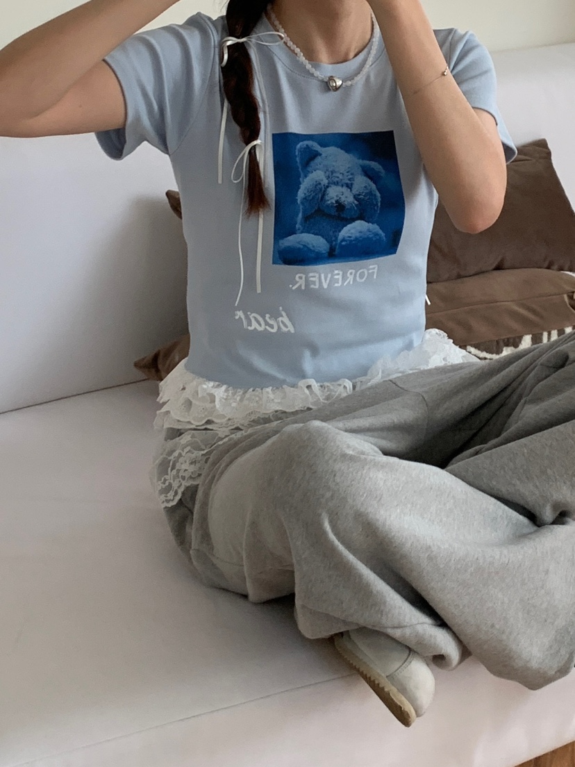 MORE THAN-P韓國直郵㊣東大門實拍女裝新款25春夏熱賣T恤MORE THANT恤