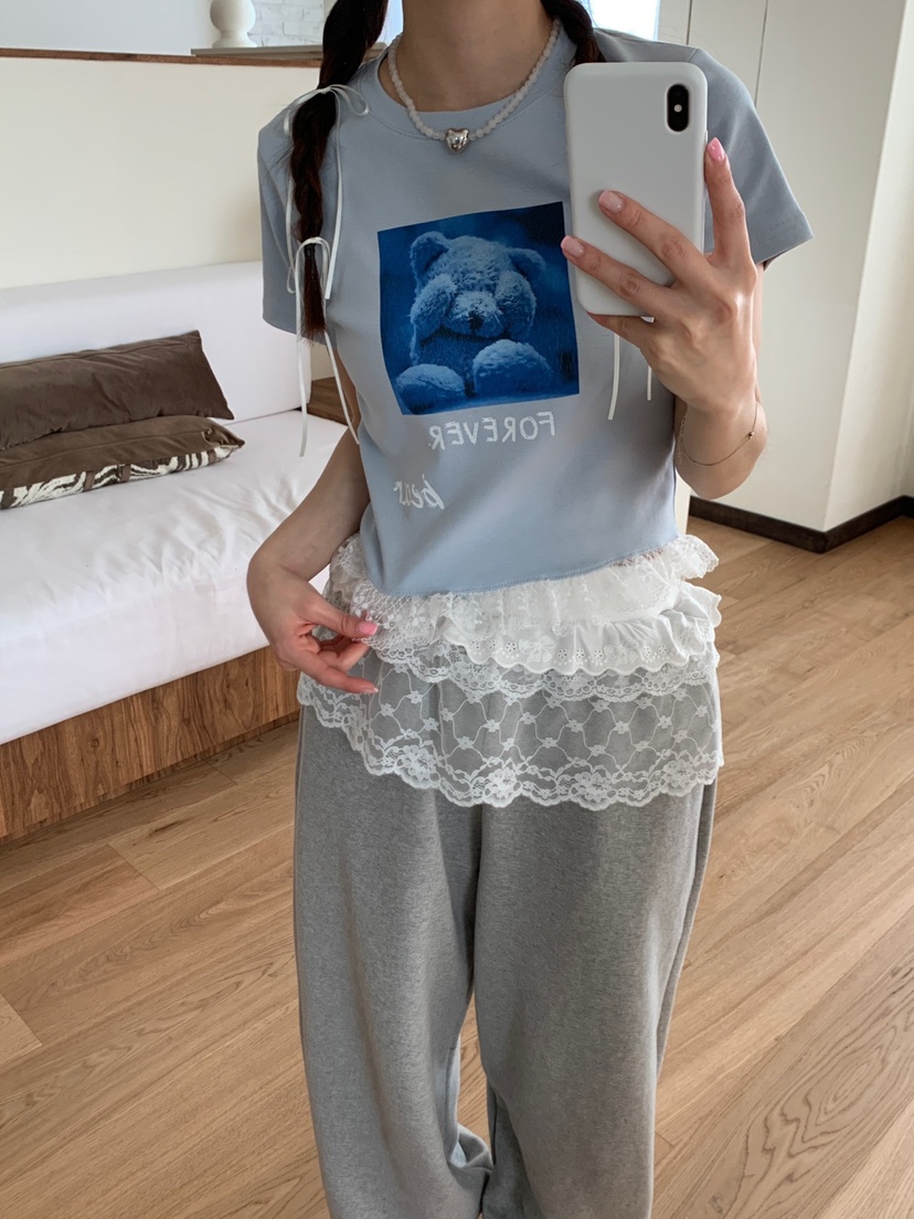 MORE THAN-P韓國直郵㊣東大門實拍女裝新款25春夏熱賣T恤MORE THANT恤