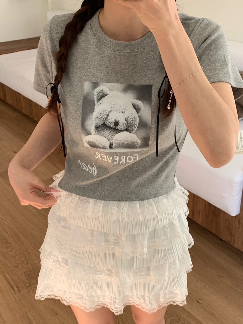 MORE THAN-P韓國直郵㊣東大門實拍女裝新款25春夏熱賣T恤MORE THANT恤