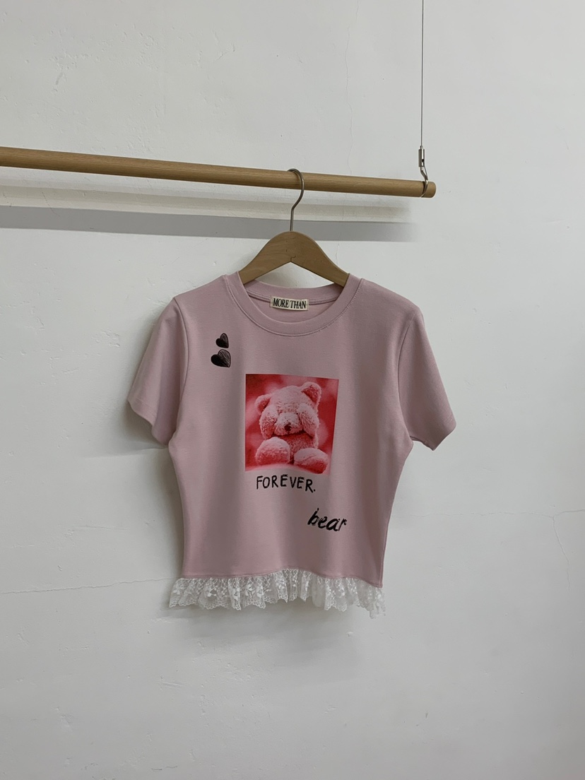 MORE THAN-P韓國直郵㊣東大門實拍女裝新款25春夏熱賣T恤MORE THANT恤圖色2