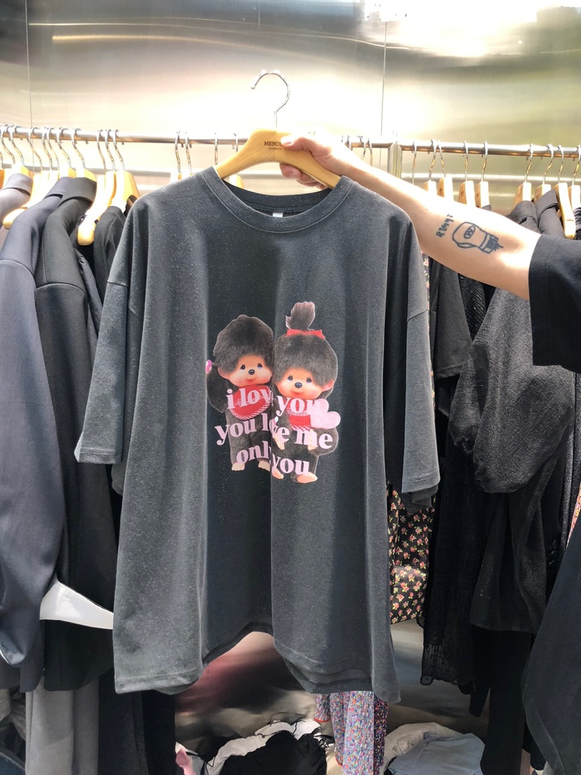 MENDL S直郵韓國代購㊣女裝新品熱賣推薦人氣25春夏時尚T恤MENDL ST恤圖色2