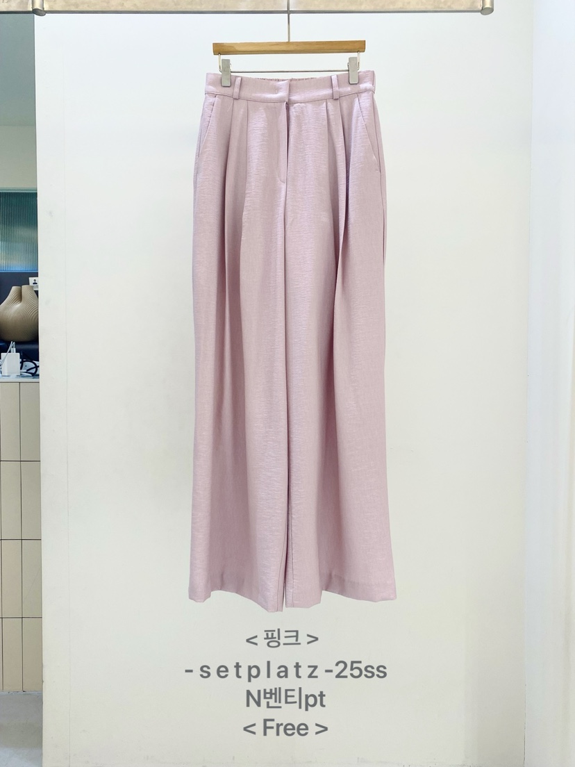 SETPLATZ韓國直郵㊣女裝新品推薦熱賣休閑時尚25春夏休閑褲PLATZCLASSIC休閑褲圖色2