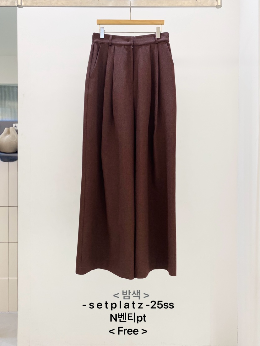 SETPLATZ韓國直郵㊣女裝新品推薦熱賣休閑時尚25春夏休閑褲PLATZCLASSIC休閑褲圖色3