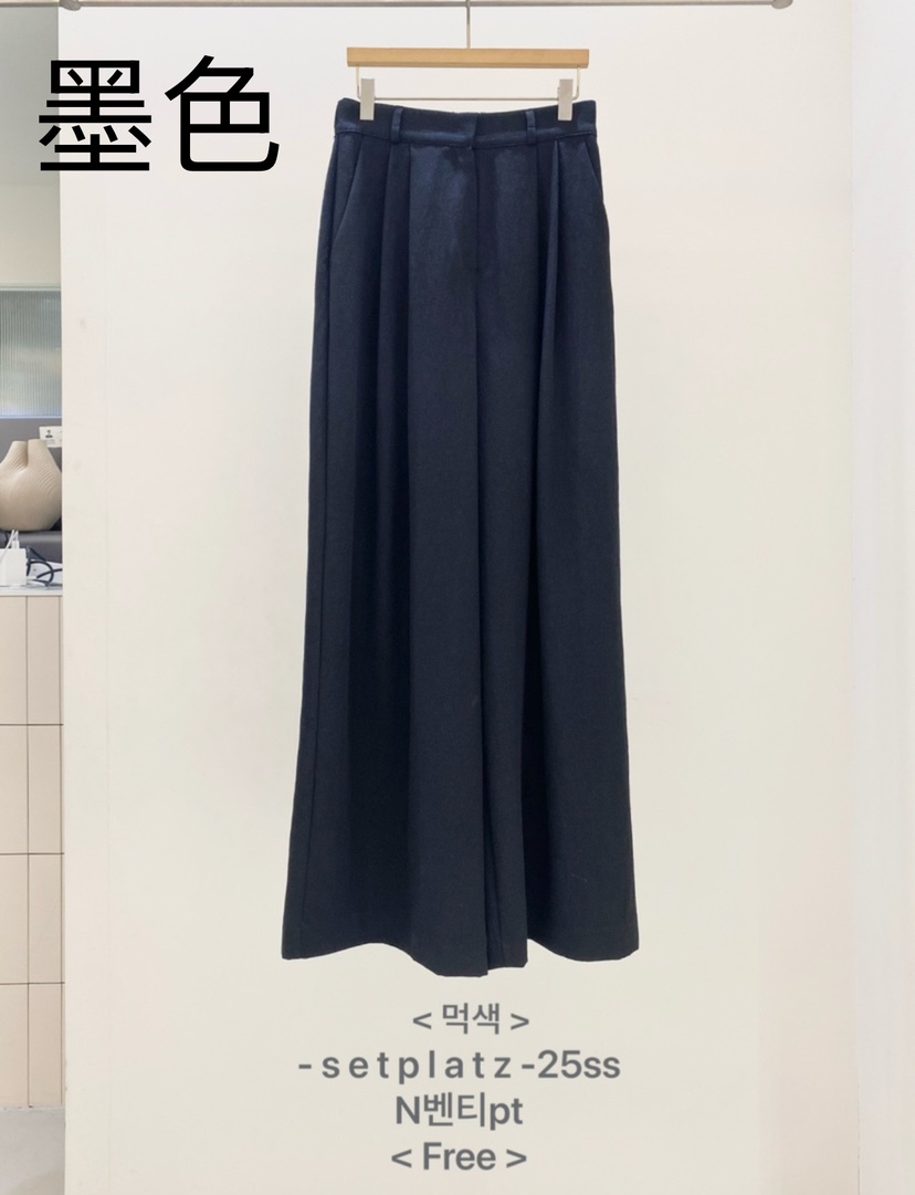 SETPLATZ韓國直郵㊣女裝新品推薦熱賣休閑時尚25春夏休閑褲PLATZCLASSIC休閑褲圖色4