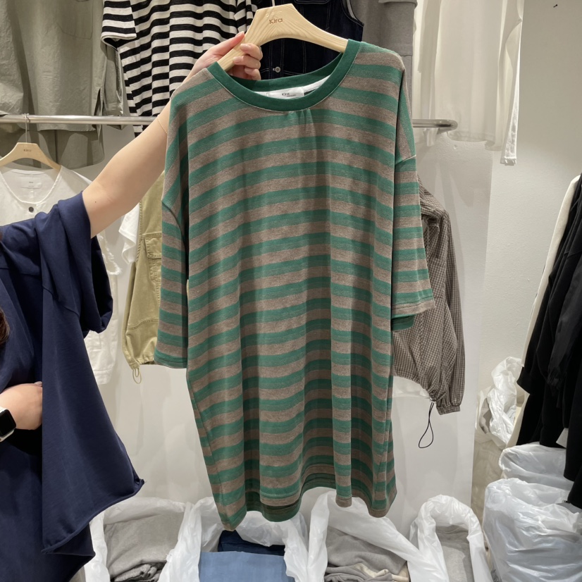 KIRA-Q韓國㊣直郵東大門代購女裝新品人氣時尚25春夏熱賣T恤KIRA-QT恤圖色2