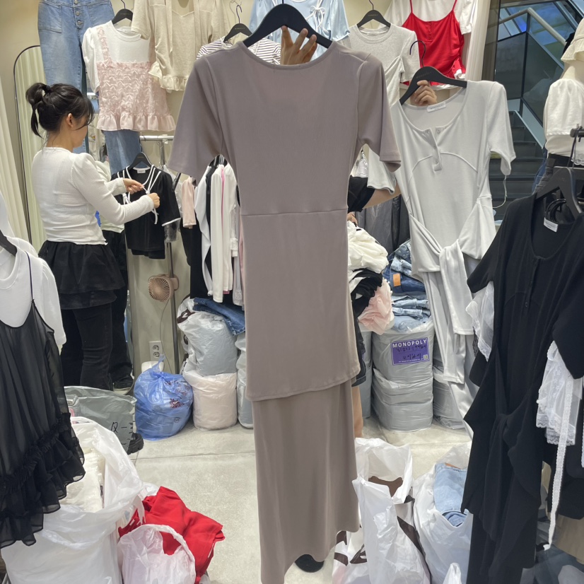 MONOPOLY韓國直郵㊣女裝新品時尚推薦25春夏熱賣休閑連衣裙KC MARKET連衣裙
