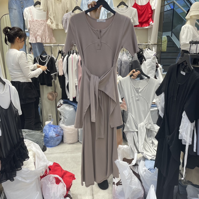 MONOPOLY韓國直郵㊣女裝新品時尚推薦25春夏熱賣休閑連衣裙KC MARKET連衣裙