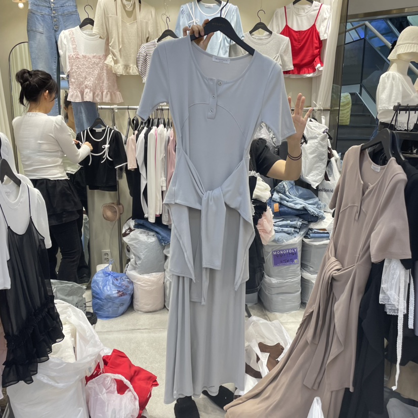 MONOPOLY韓國直郵㊣女裝新品時尚推薦25春夏熱賣休閑連衣裙KC MARKET連衣裙圖色2