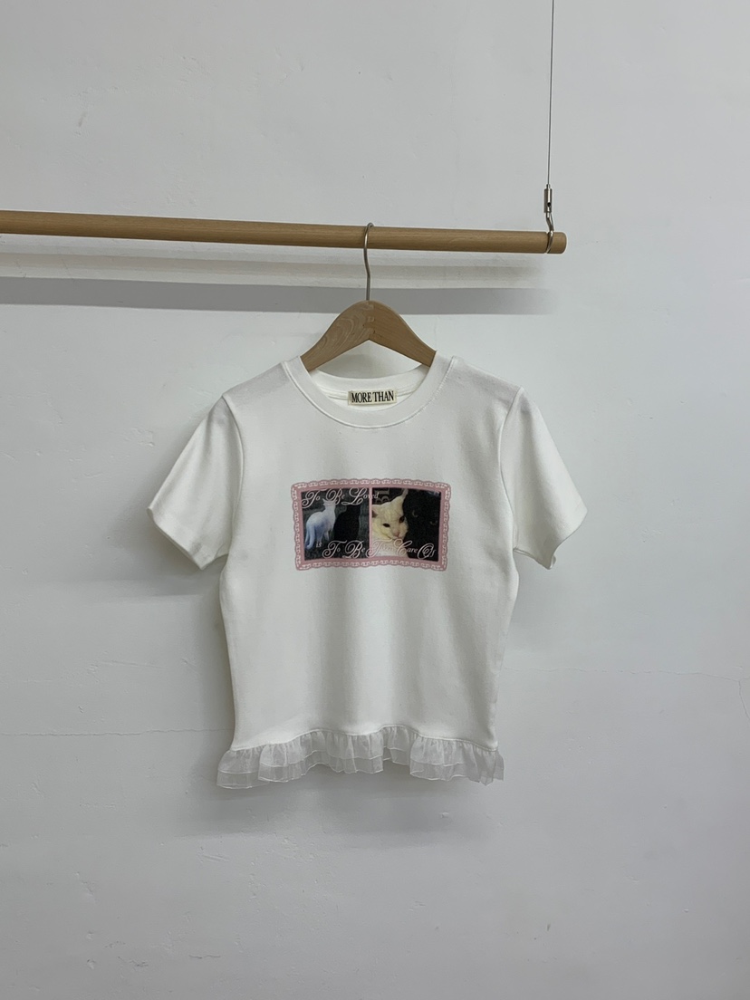 MORE THAN-P直郵韓國代購㊣女裝新品熱賣25春夏人氣時尚T恤MORE THANT恤