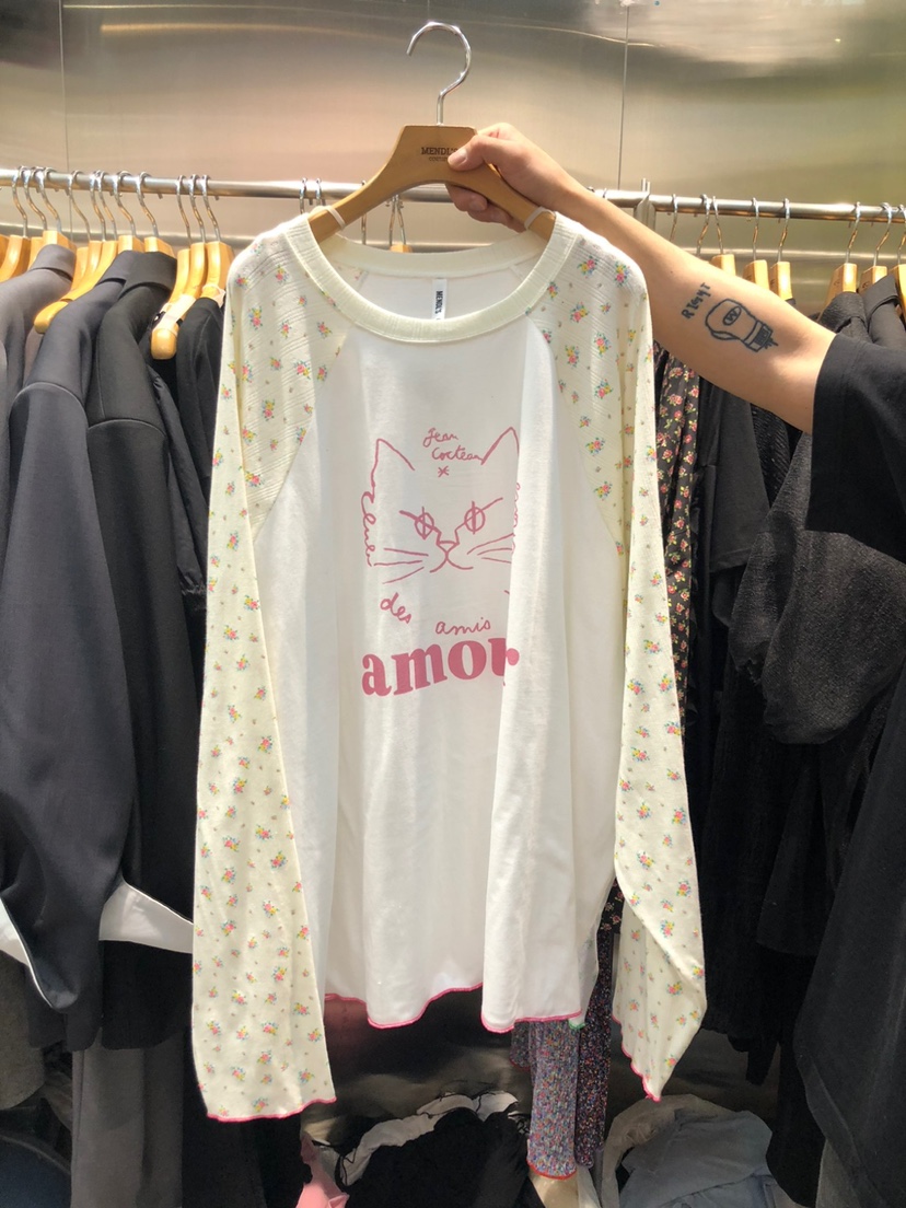 MENDL S韓國直郵㊣女裝新品熱賣25春夏休閑時尚推薦長袖T恤MENDL S長袖T恤