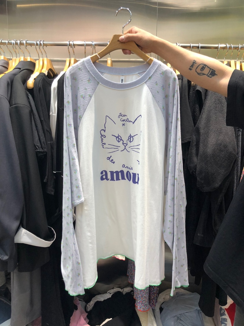 MENDL S韓國直郵㊣女裝新品熱賣25春夏休閑時尚推薦長袖T恤MENDL S長袖T恤圖色2