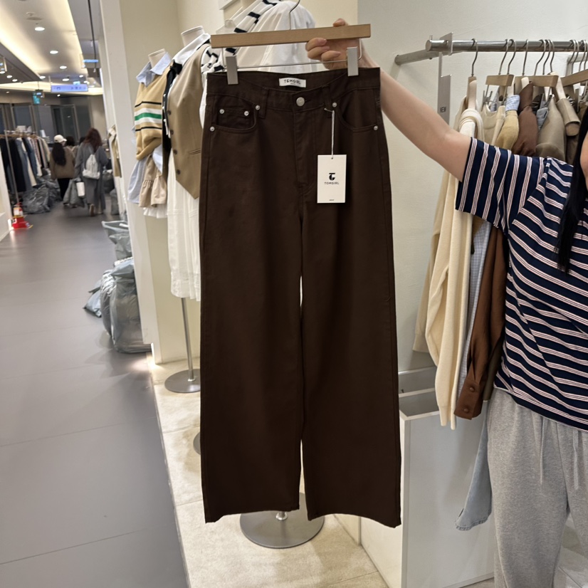 TOMGIRL直郵韓國代購㊣女裝新品推薦25春夏人氣熱賣時尚休閑褲TOMGIRL休閑褲