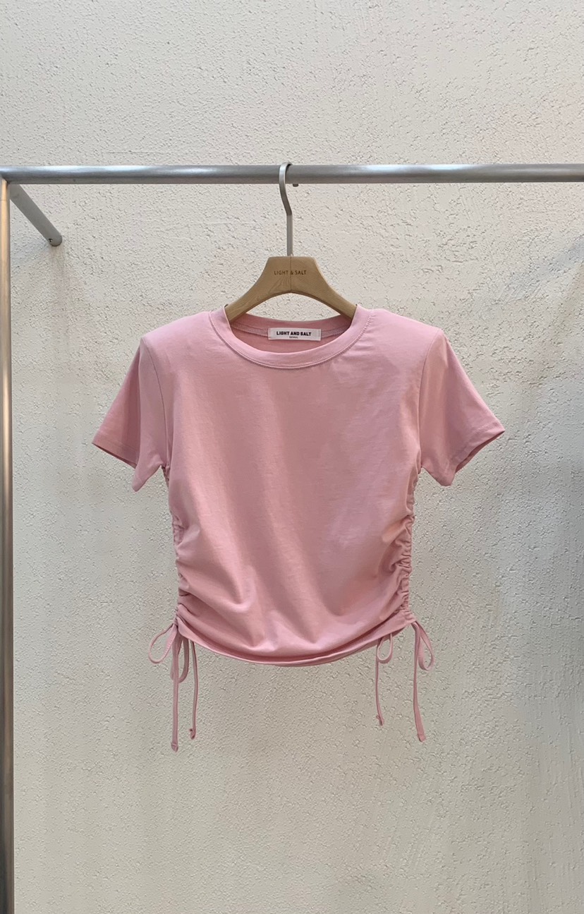 LIGHT AND SALT韓國直郵㊣女裝新品時尚推薦人氣25春夏T恤LIGHT AND SALTT恤圖色2