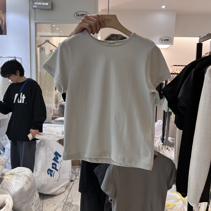 LA MAGIE FEMME韓國㊣直郵東大門代購女裝新款推薦休閑T恤Lamagie FemmeT恤