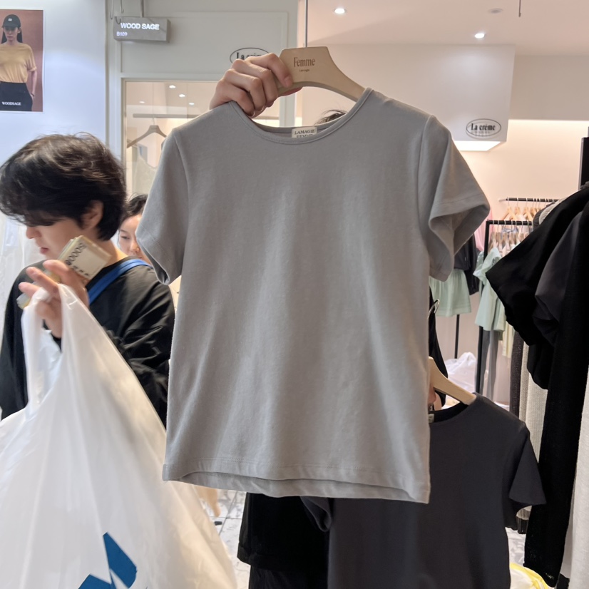LA MAGIE FEMME韓國㊣直郵東大門代購女裝新款推薦休閑T恤Lamagie FemmeT恤圖色2