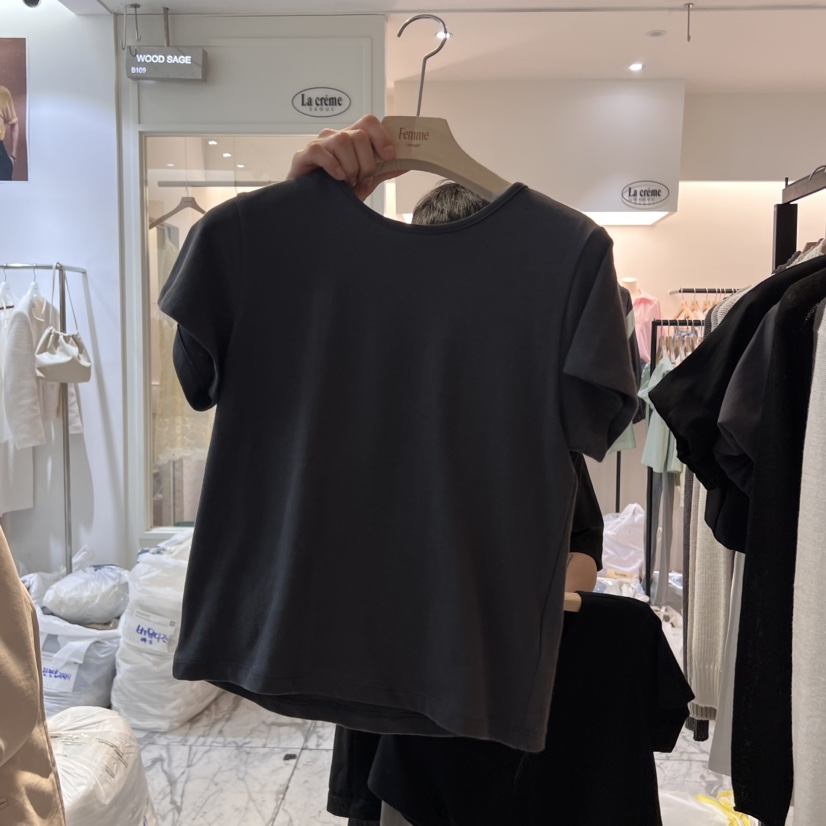 LA MAGIE FEMME韓國㊣直郵東大門代購女裝新款推薦休閑T恤Lamagie FemmeT恤圖色3