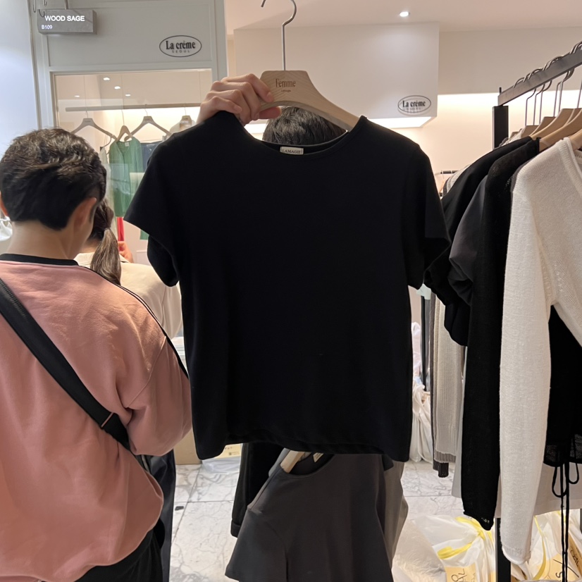 LA MAGIE FEMME韓國㊣直郵東大門代購女裝新款推薦休閑T恤Lamagie FemmeT恤圖色4