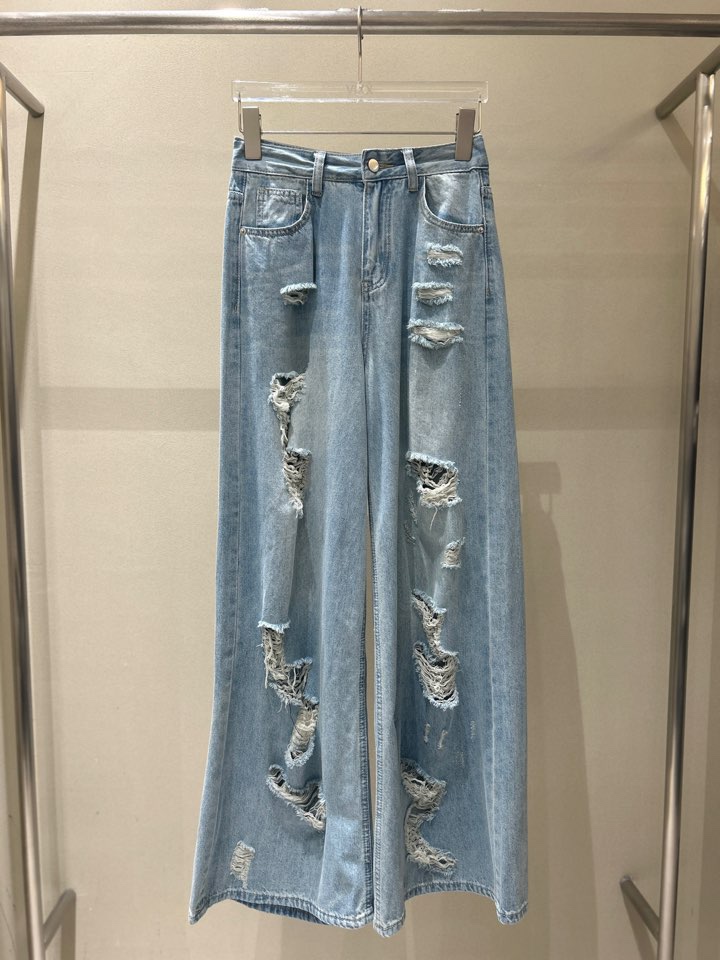 LATTE韓國直郵㊣女裝新品人氣時尚休閑推薦熱賣25春夏牛仔褲LATTE牛仔褲