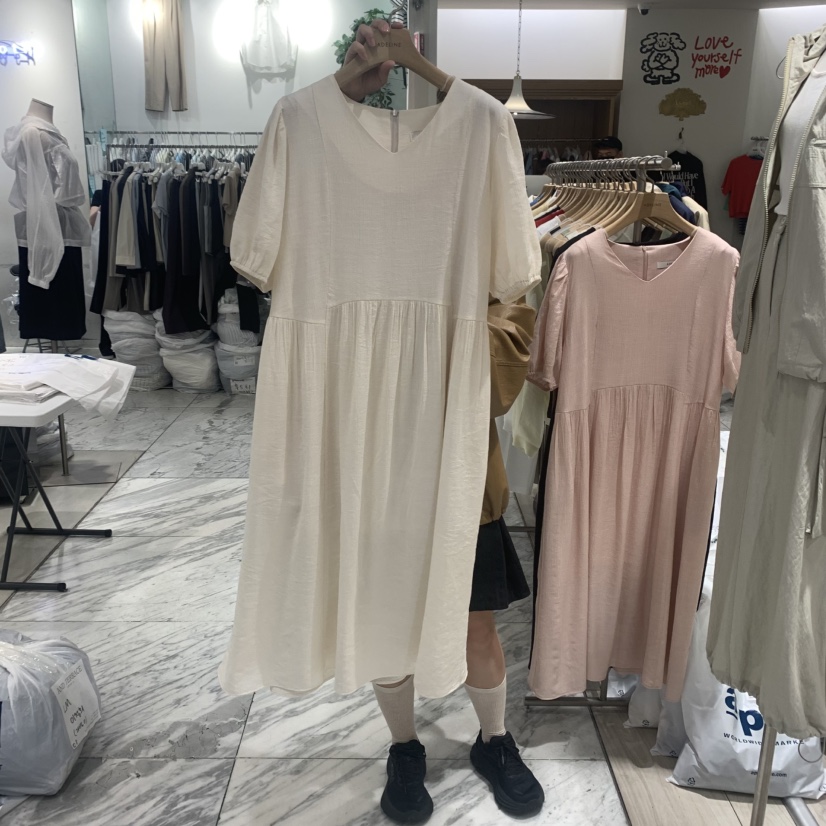 ADELINE韓國直郵㊣東大門實拍女裝新品休閑25春夏人氣連衣裙ADELINE連衣裙圖色2