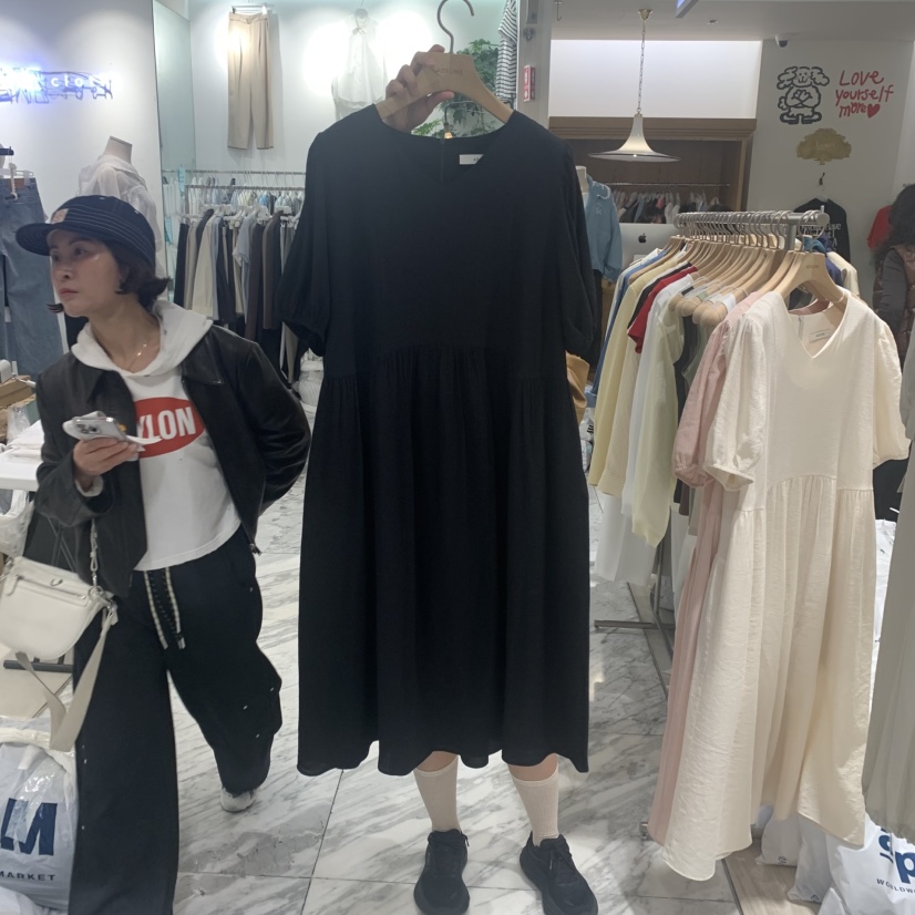 ADELINE韓國直郵㊣東大門實拍女裝新品休閑25春夏人氣連衣裙ADELINE連衣裙圖色3
