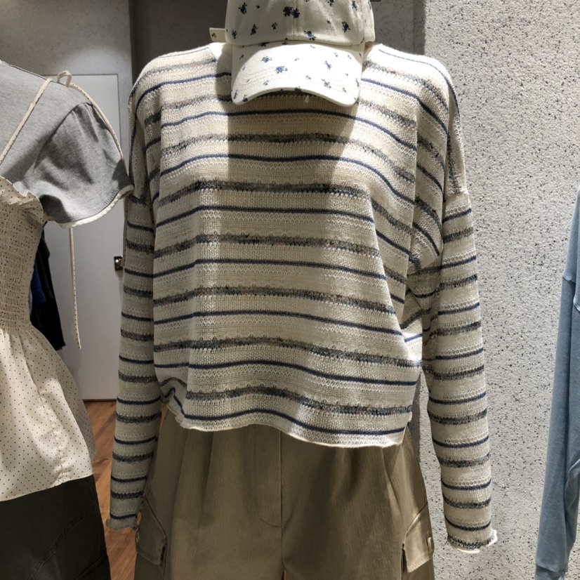COMELY韓國㊣直郵東大門代購女裝新品時尚熱賣25春夏長袖T恤COMELY長袖T恤圖色2