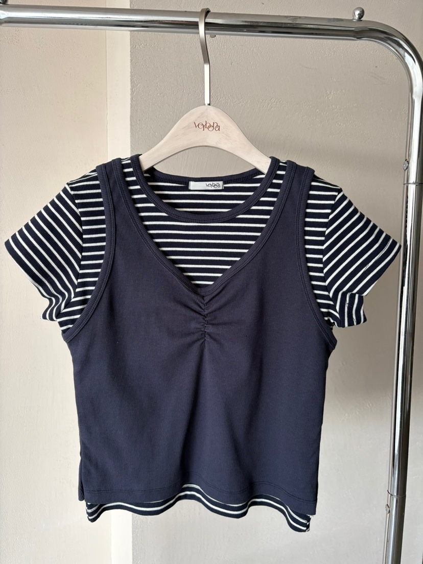 Verbena韓國㊣直郵東大門代購女裝新款25春夏時尚套裝兩件套Verbena套裝
