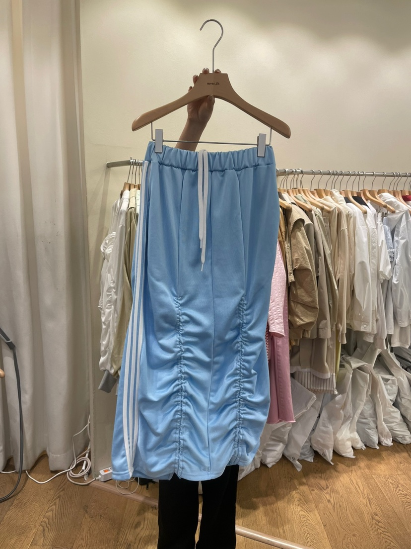 AUVERFIT韓國㊣直郵東大門代購女裝新品時尚推薦休閑長裙褶皺AUVERFIT長裙圖色3