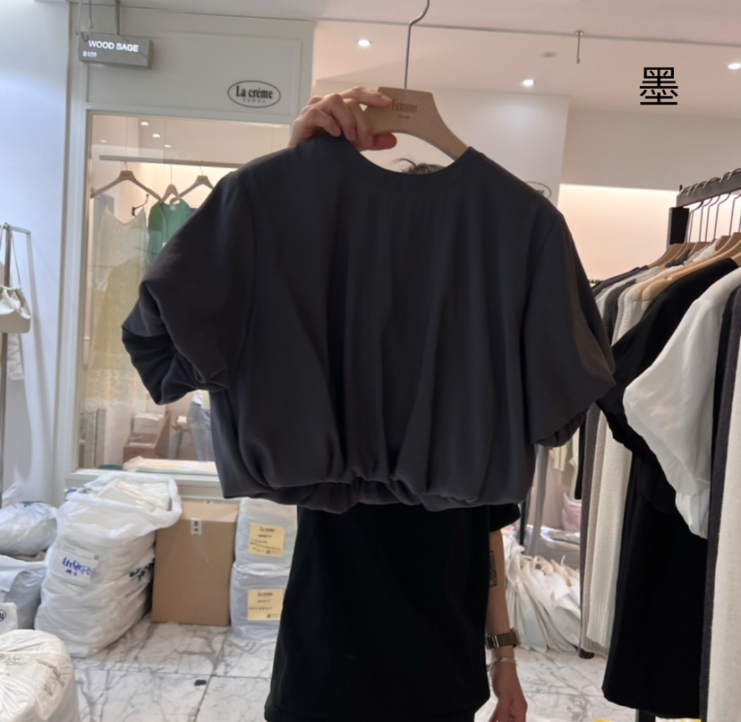 LA MAGIE FEMME韓國㊣直郵東大門代購女裝新款時尚襯衫蕾絲衫Lamagie Femme襯衫/蕾絲衫圖色2