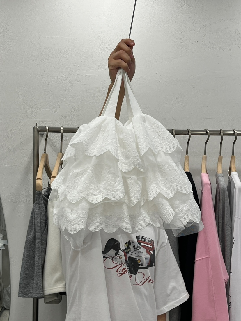 DELICATE韓國直郵㊣女裝新款熱賣休閑推薦單肩斜跨包刺繡蕾絲DELICATE單肩/斜跨包
