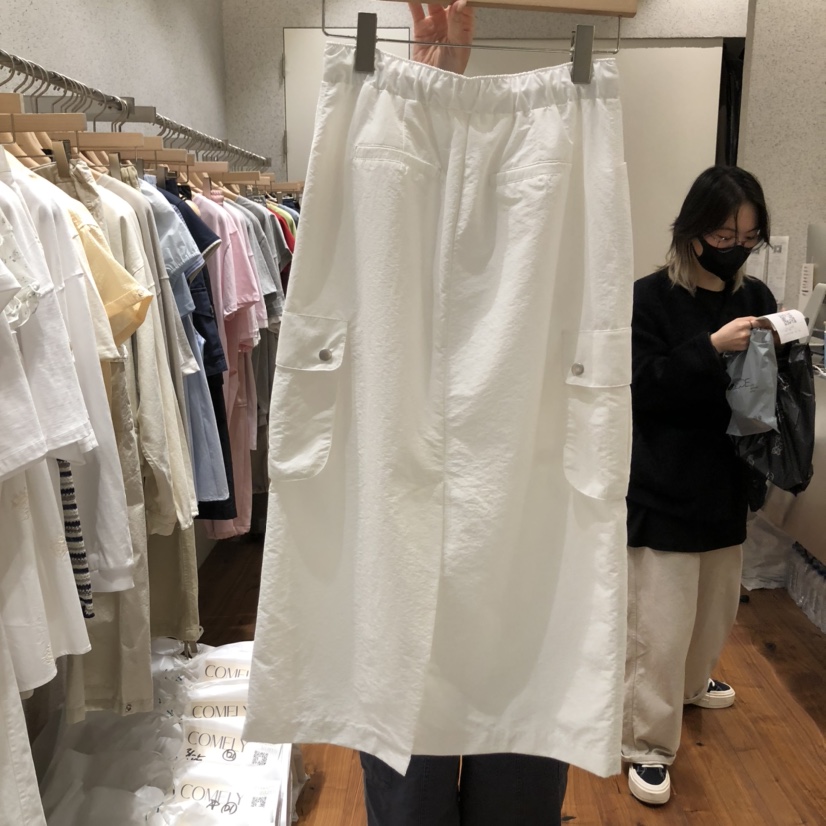 COMELY直郵韓國代購㊣女裝新款25春夏時尚熱賣半身裙中短裙COMELY半身裙/中短裙